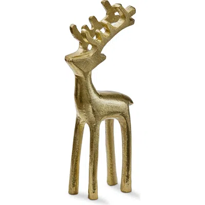 Tag Large Gold Reindeer Silhouette Decorative Sculpture Holiday