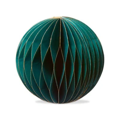 Tag Large Green Glimmer Paper Ball Decor For Holiday Sculptures
