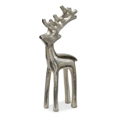 Tag Large Silver Reindeer Silhouette Decorative Sculpture