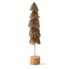Tag Large Taupe Sisal Tree Holiday Decorative Sculpture For Christmas In Brown