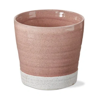 Tag Large Two Tone Blush Ceramic Garden Planter Easy To Clean In Pink