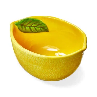 Tag Lemon Snack Bowl Yellow Multi Earthenware Summer
