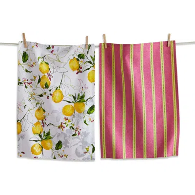 Tag Lemoncello Set Of 2 Assorted Kitchen Towels