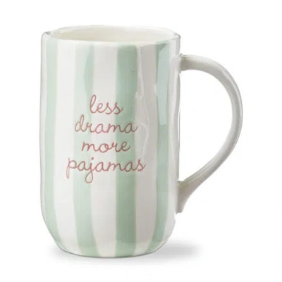 Tag Less Drama More Pajamas Earthenware Mug Multi 21 oz 3.51x3.48x5.5