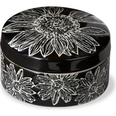 Tag Let It Bee Dark Ceramic Trinket Dish Decorative Tray In Black