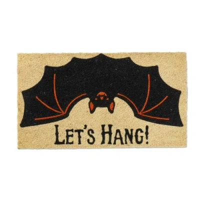 Tag Lets Hang Natural Coir Door Mat Easy To Clean Black