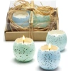 Tag Light Blue Cracked Egg Candles In Multi