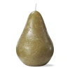 Tag Light Green Pear Candle Sculpted Paraffin Wax For Decor In Green