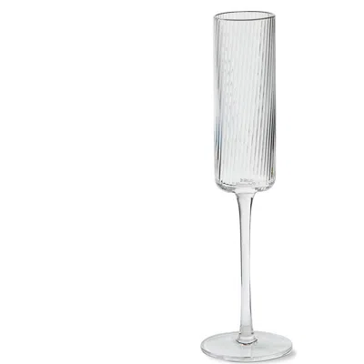 Tag Linea Champagne Flute Clear Glass Everyday In Transparent