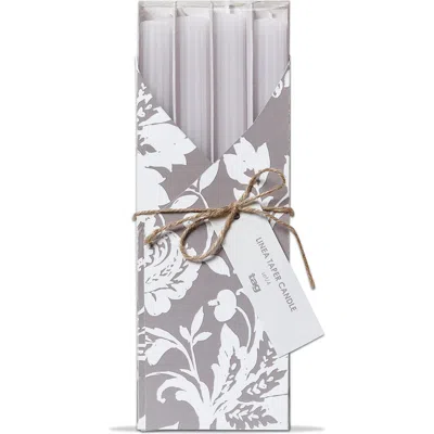 Tag Linea White Paraffin Wax Taper Candle Set Of Four Unscented