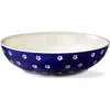 Tag Lisbon Blue Ceramic Serving Bowl Dishwasher Safe Everyday Use In Blue