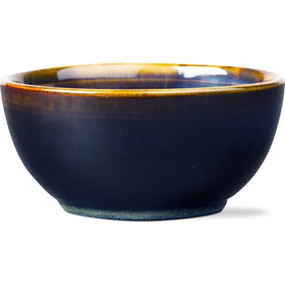 Tag Loft Textured Reactive Glaze Stoneware Bowl Set Of 4 In Blue