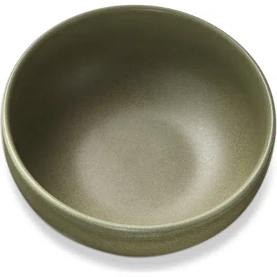 Tag Logan Dinner Salad Bowl Stoneware Dishwasher Safe Sage 6.25 Inch 26 oz In Green