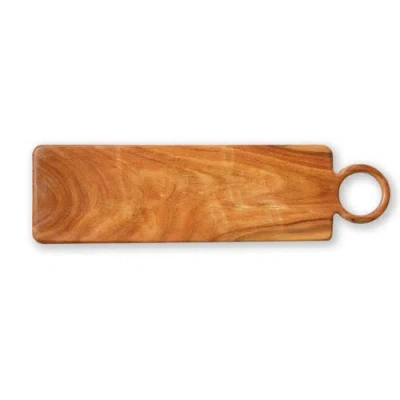 Tag Loop Paddle Board Serving Tray In Brown