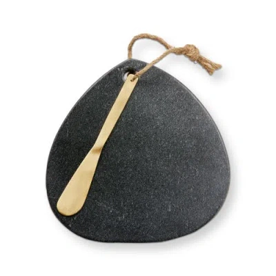 Tag Marble Teardrop Board W/spreader Black Marble Everyday