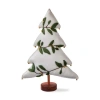 Tag Medium White Felt Christmas Tree Gold Berry Garland Decor In Multi