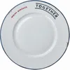 Tag Memories Round Ceramic Serving Platter In Blue