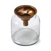 Tag Mercantile Clear Glass Tealight Taper Candle Holder In Transparent
