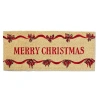 Tag Merry Christmas Bows Coir Door Mat Red Holiday Decor In Multi