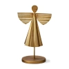 Tag Metal Angel Decor Small Gold Aluminum Holiday Sculpture In Gold