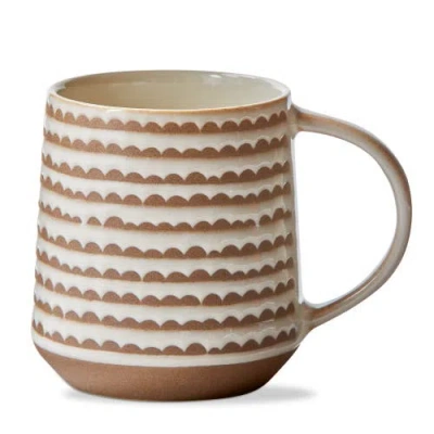 Tag Miley Mug White Multi Stoneware Everyday In Brown