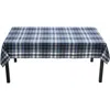 Tag Mirage Plaid Cotton Tablecloth In Blue