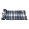 Tag Mirage Plaid Table Runner In Blue