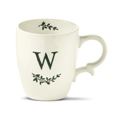 Tag Monogram W Mug Ceramic Drinkware Spring White Multi