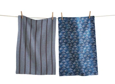 Tag Mountain Dishtowel Set Of 2 In Multi