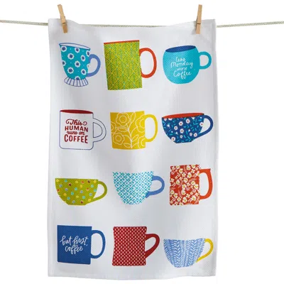 Tag Mugs And Cups Dishtowel Multi Cotton Everyday