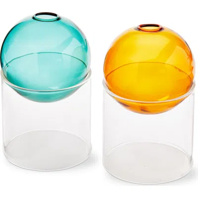 Tag Multi Glass Sphere Vases Set Of 2 3.15x3.15x5.1