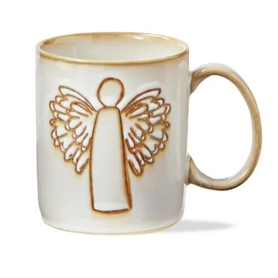 Tag Multicolor Angel Mug Ceramic Drinkware Dishwasher Safe In Gold