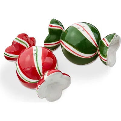 Tag Multicolor Ceramic Candy Salt And Pepper Shakers Set