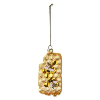Tag Multicolor Honey Comb Tree Ornament Perfect For Christmas In Gold