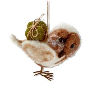 Tag Multicolor Owl Christmas Ornament Wool Tree Decoration