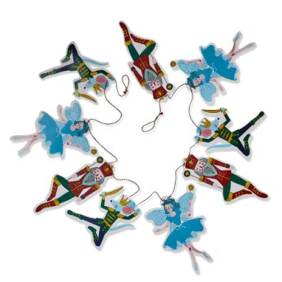 Tag Multicolor Paper Nutcracker Garland For Holiday Decor