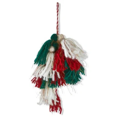 Tag Multicolor Wool Tassel Swag Tree Ornaments Botanical Decor