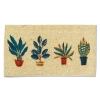 Tag Natural Coir Door Mat Potted Plants Everyday Green Multi In Multi