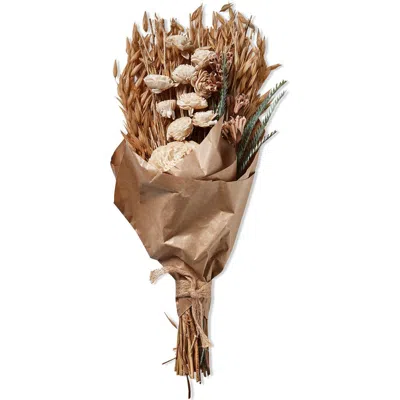 Tag Natural Dried Flower Bouquet In Brown
