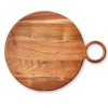 Tag Natural Wood Loop Round Serving Tray For Everyday Use In Brown