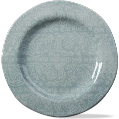 Tag Neela Aqua Blue Melamine Salad Plates Set Of Four Dishwasher Safe