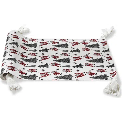 Tag Oh What Fun Dancing Santa Table Runner Red Multi Cotton 72 X 14.5