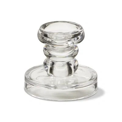 Tag Olsen Tealight Pillar Holder Clear Glass Candle Holder In Transparent