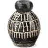 Tag Ondo Decorative Vase Black Multi Terracotta Home Decor In Black