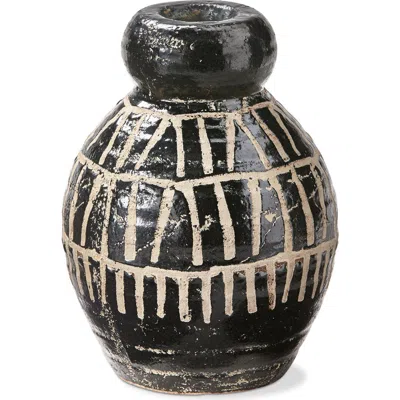 Tag Ondo Decorative Vase Black Multi Terracotta Home Decor