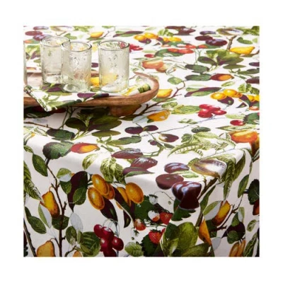 Tag Orchard Multicolor Cotton Tablecloth Everyday Use Machine Washable