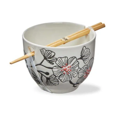 Tag Osaka Noodle Bowl S/2 Black Multi Stoneware Everyday