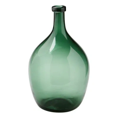 Tag Oversized Vine Dark Green Glass Wine Bottle Vase Decor