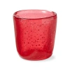Tag Paint Box Blown Glass Tealight Holder In Red