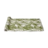 Tag Palm Garden Cotton Table Runner 72" X 18" In Green